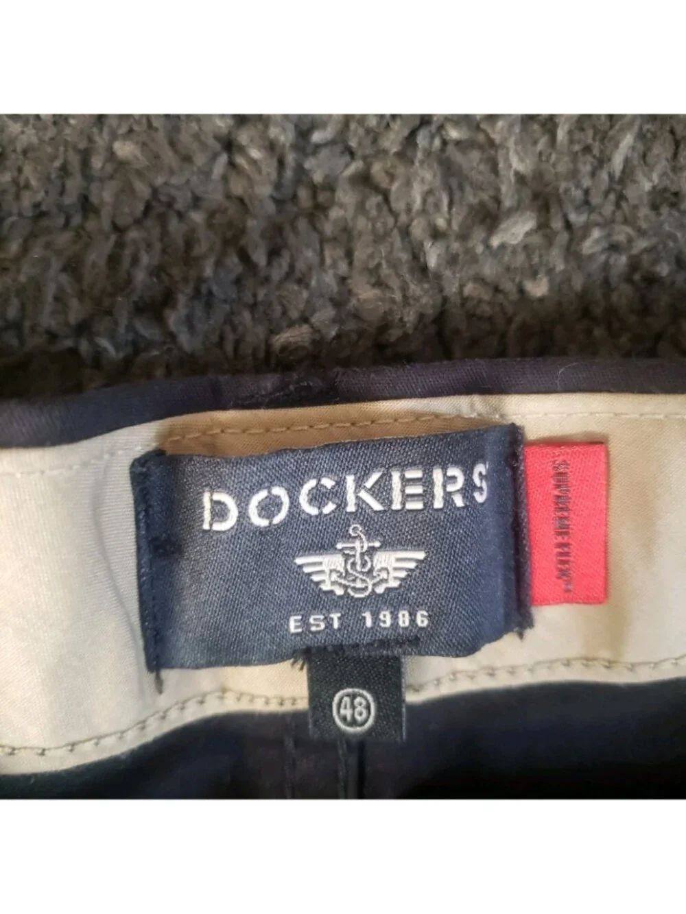 NWT Dockers Navy Blue Khaki Ultimate Shorts Men's Size 48 ,9 